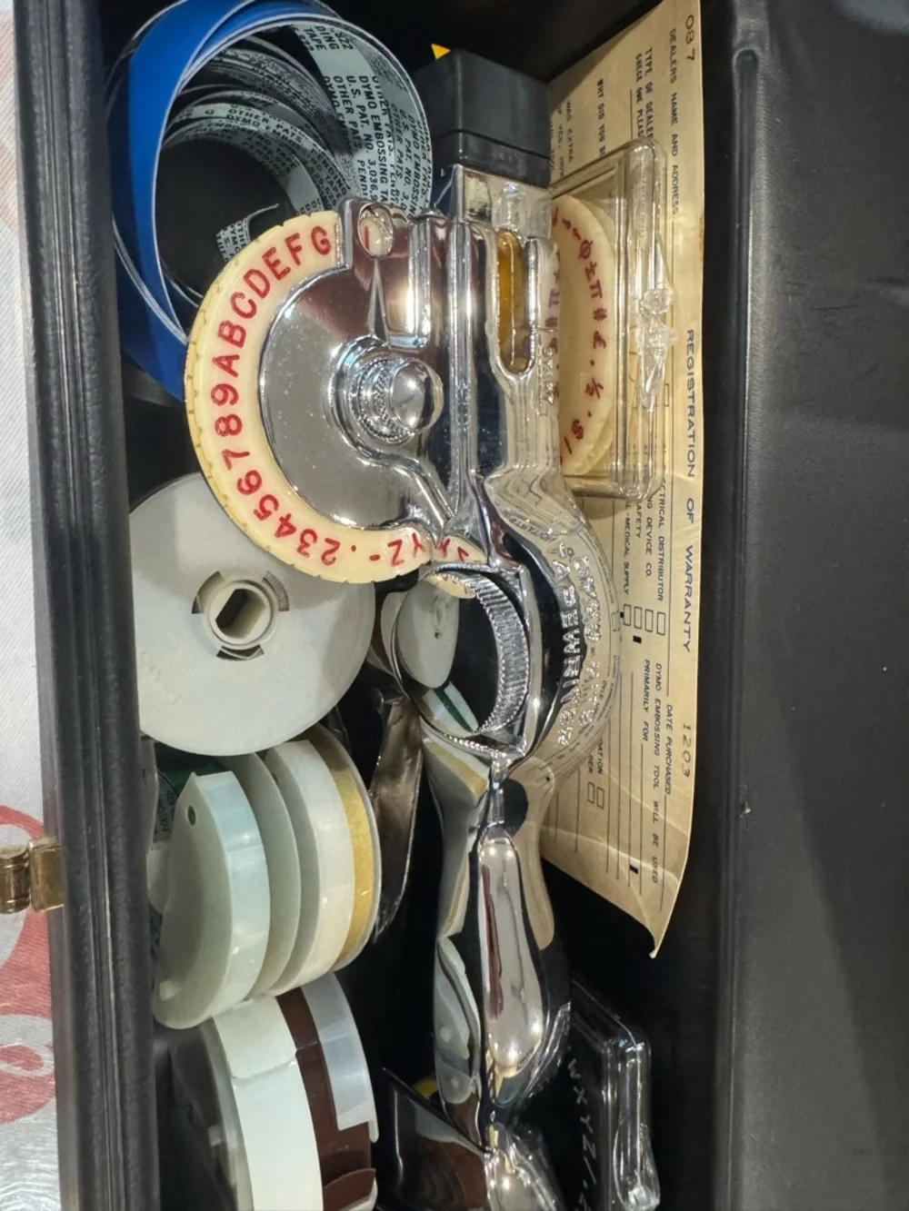 Dymo chromed handheld